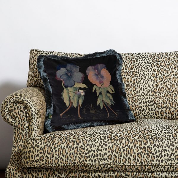 black velvet cushion from House of Hackney