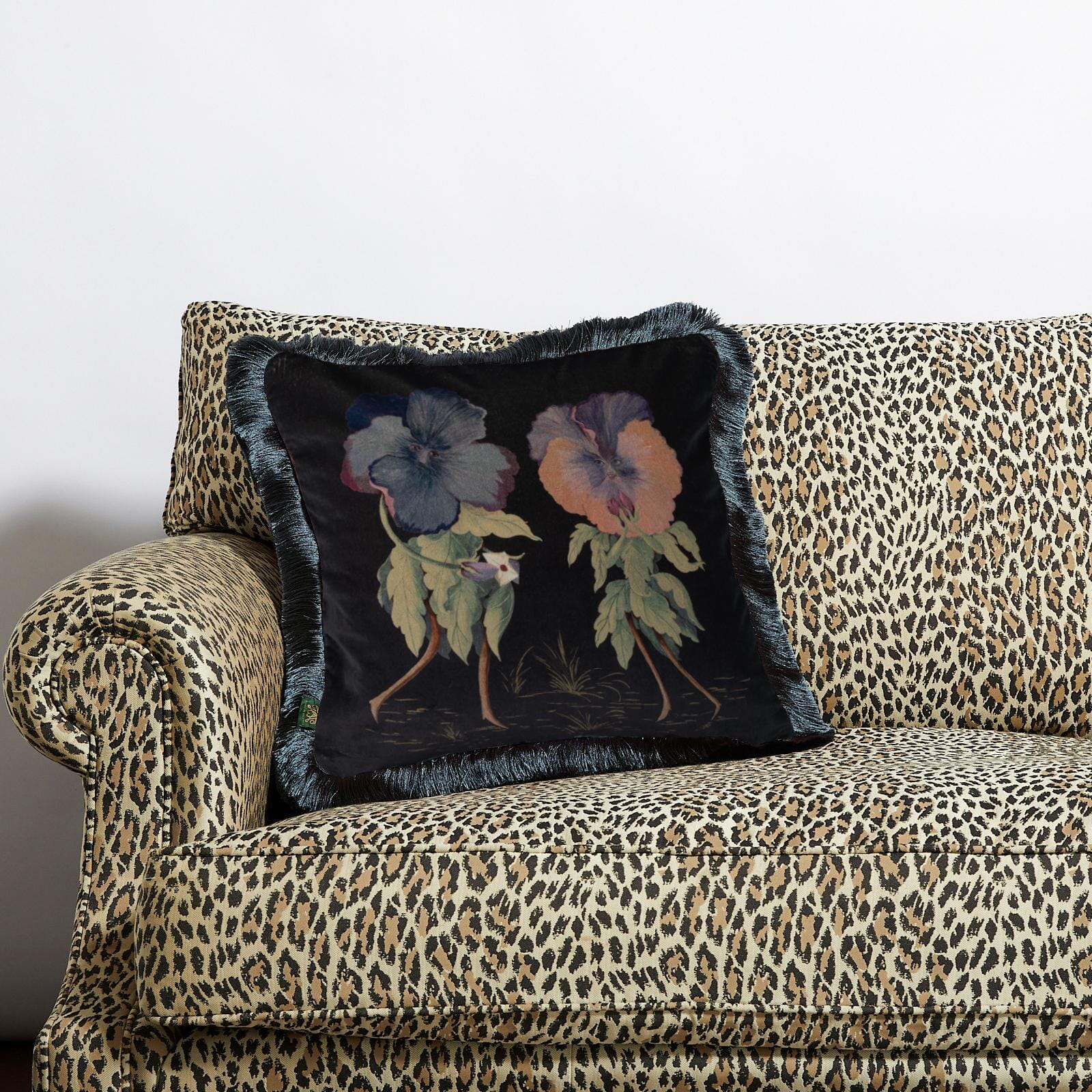 black velvet cushion from House of Hackney